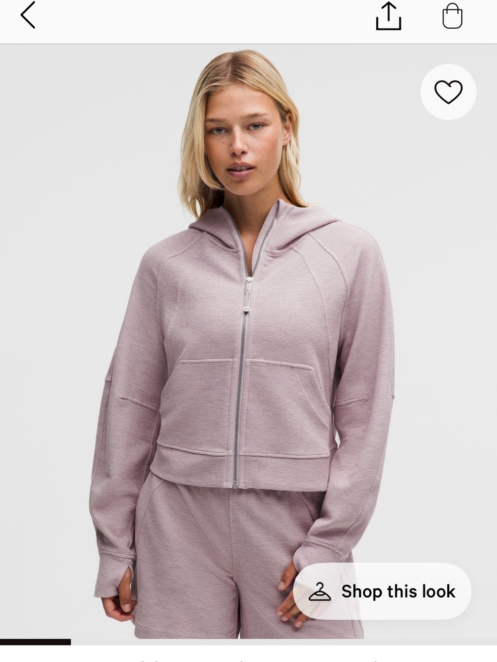 Lululemon scuba oversized fill zip hoodie